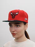 Бейсболка MITCHELL NESS арт. 6HSSSH22018-CBURED1 Chicago Bulls MLB (красный / черный)